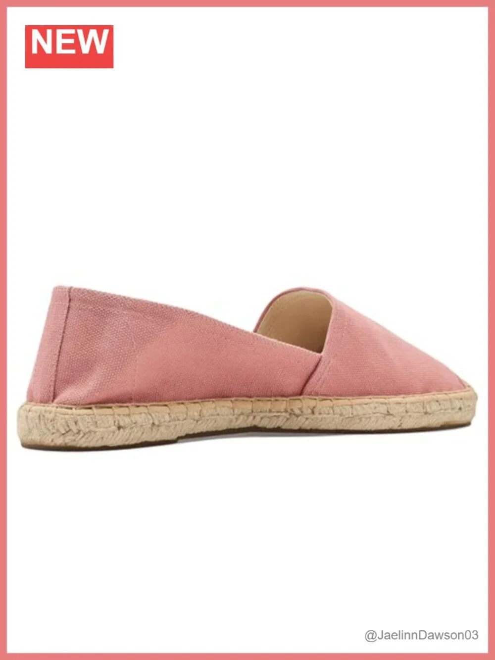 Cotton Espadrille Flats Jute Sole Slip-On Summer